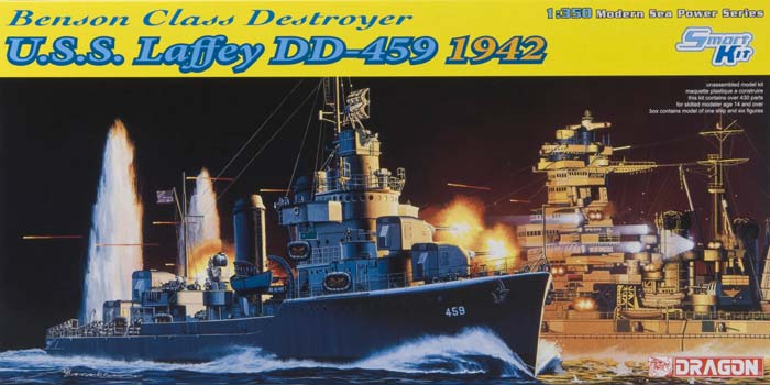 Dragon 1026 - uss laffey dd-459 benson class destroyer 1942