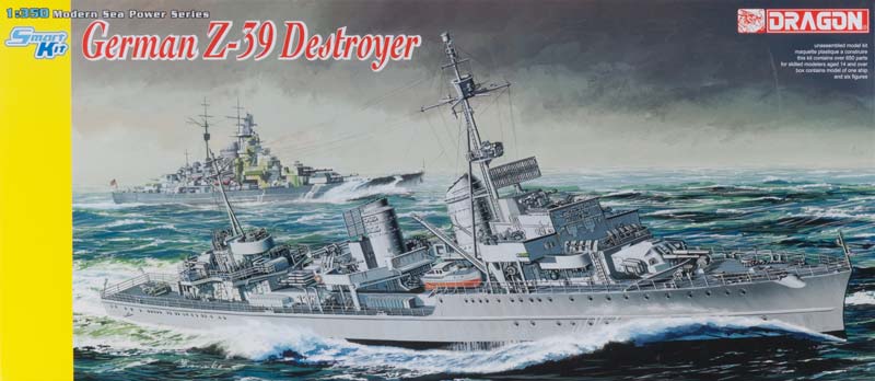 Dragon 1037 - German Z-39 destroyer