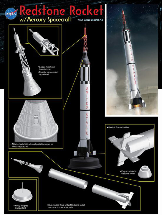 Dragon 11014 - Redstone Rocket Mercury Space