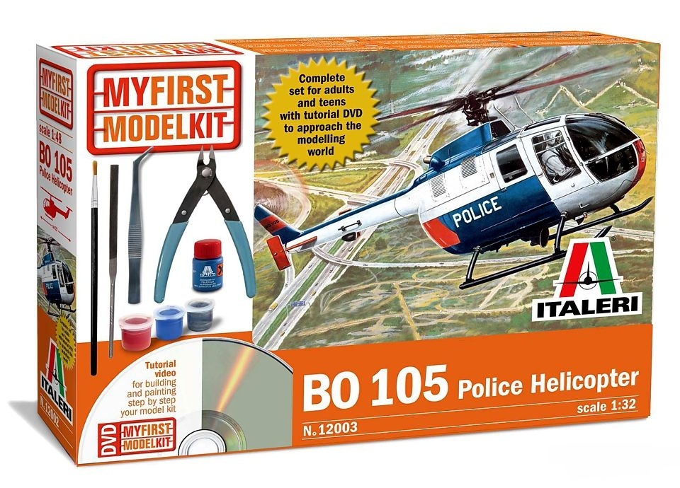 Italeri 12003 - Bo 105 Police Helicopter (Model kit)