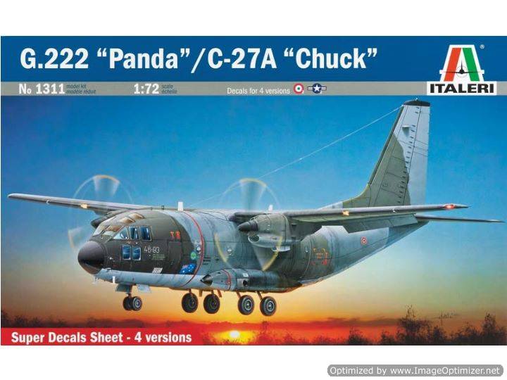 Italeri 1311 - G.222 Panda/C.27A Chuck