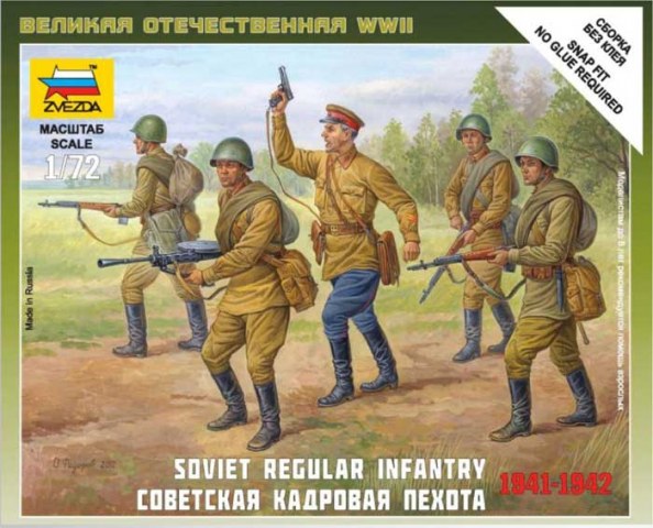 Zvezda 6179 - Soviet Regular Infantry