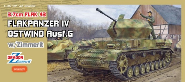 Dragon 6746 - 3.7cm Flak 43 Ostwind