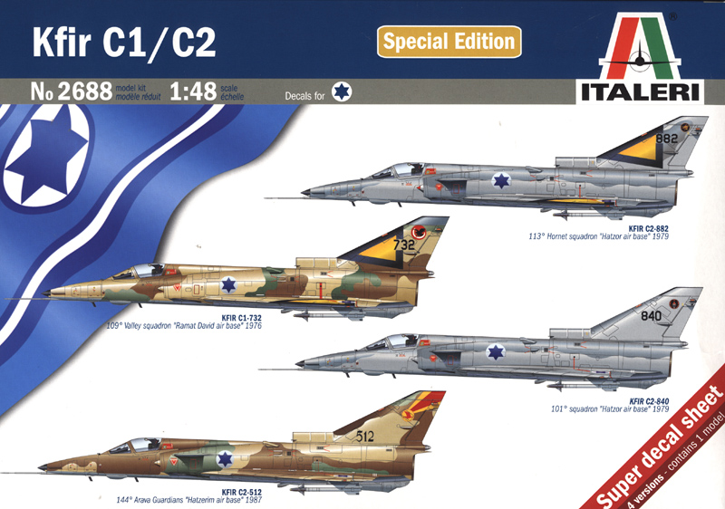Italeri 2688 - Kfir C1/C2