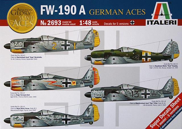 Italeri 2693 - FW-190 A German aces
