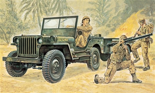 Italeri 314 - Willys MB Jeep with Trailer