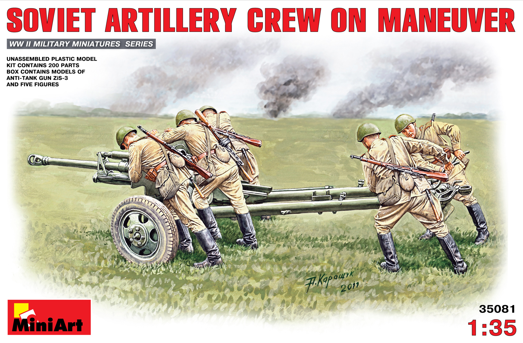 MiniArt 35081 - Soviet Artillery Crew on Maneuver
