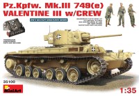 MiniArt 35100 - Pz. Kpfw. Mk III 749(e) Valentine 3 w/crew