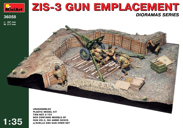 MiniArt 36058 - ZIS-3 Gun Emplacement