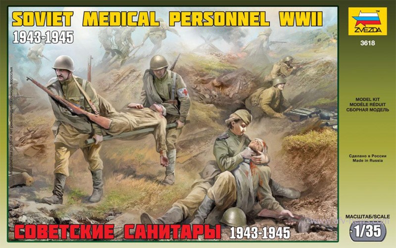 Zvezda 3618 - Soviet Medical Personnel WWII