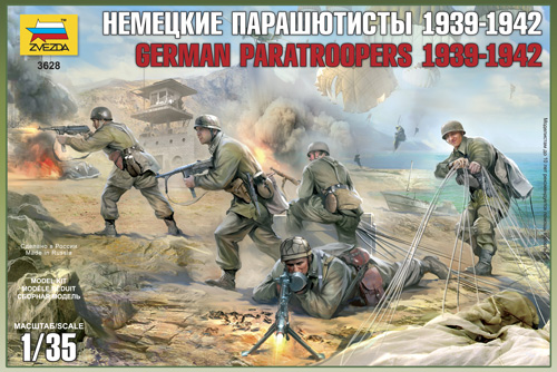Zvezda 3628 - German Paratroopers 1939-1942