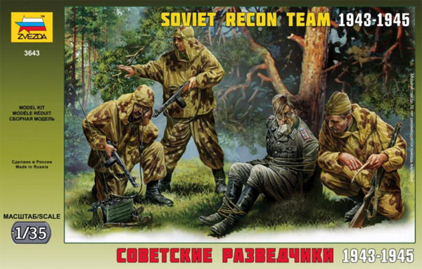 Zvezda 3643 - Soviet Reconassance Team WWII