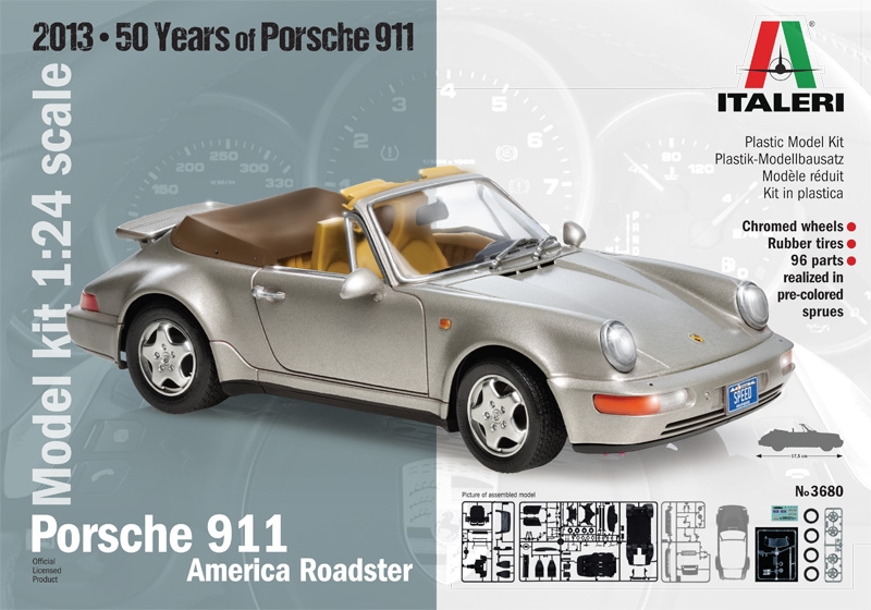 Italeri 3680 - Porsche 911 America Roadster