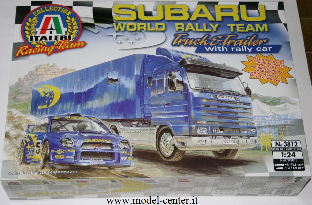 Italeri 3812 - Subaru world rally team truck e trailer with rall
