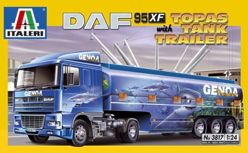 Italeri 3817 - Daf xf 95 w/topas tank trailer