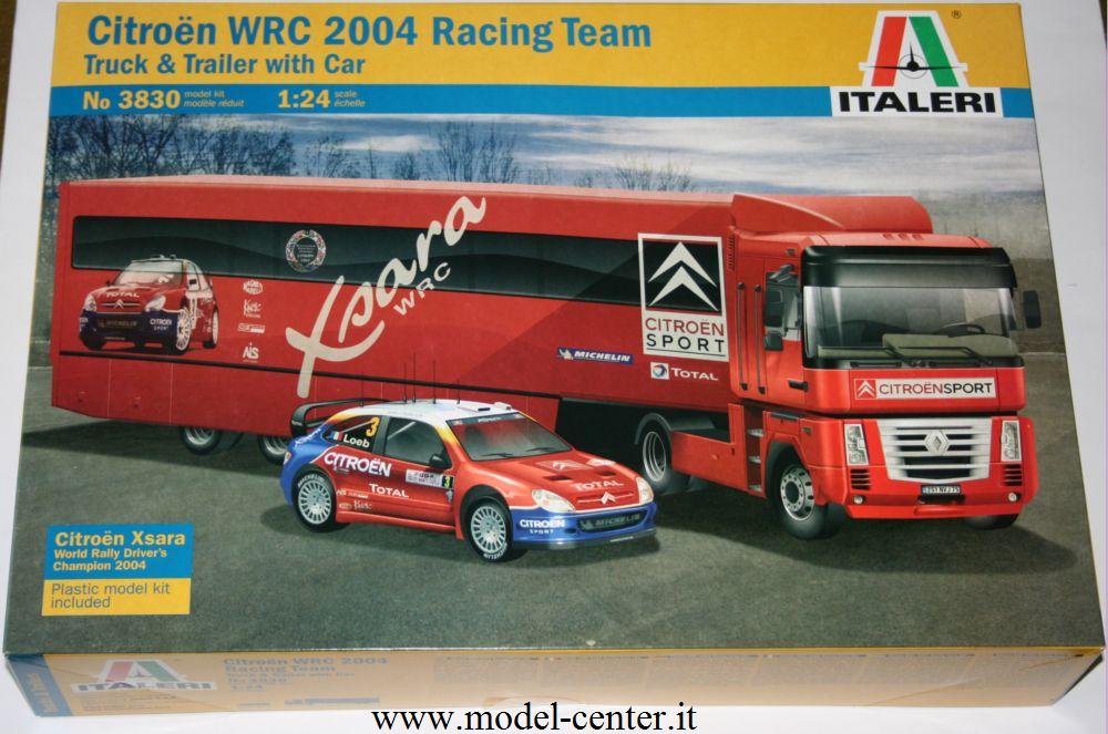 Italeri 3830 - Citroen WRC 2004 Racing Team truck e trailer con