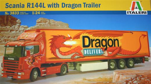 Italeri 3833 - Scania R144L W Dragon Trailer