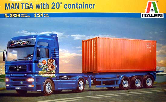 Italeri 3836 - MAN TGA with 20' Container