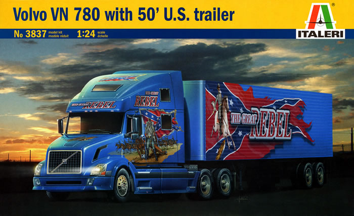 Italeri 3837 - Volvo VN780 con rimorchio 50'