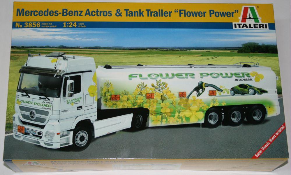 Italeri 3856 - M. B. actros e tank trailer Flower power