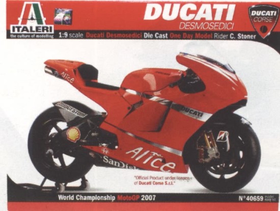 Italeri 40659 - Ducati Desmosedici Stoner 2007