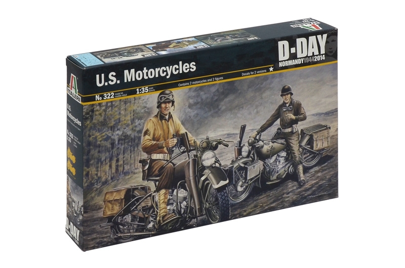 Italeri 0322 - U.S. Motorcycles WWII