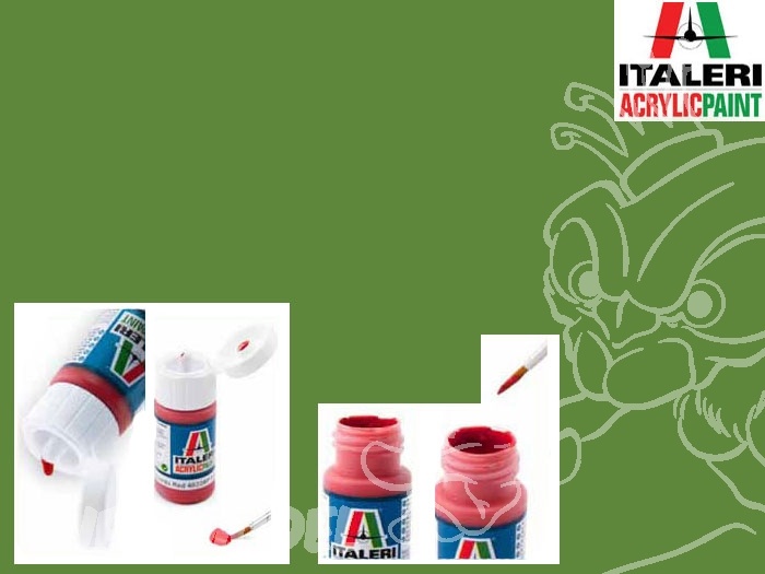 Italeri 4301 - Verde grigio piatto interiore 20ml