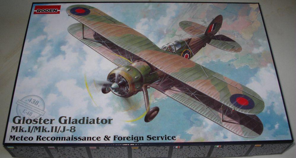 RODEN 438 - GLOSTER GLADIATOR MK.I-MK.II-J-8 METEO RECONNAISSENC