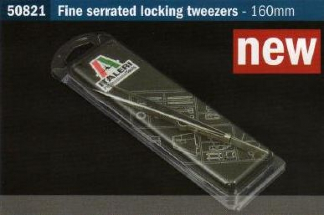 Italeri 50821 - Pinzette punta fine con bloccaggio