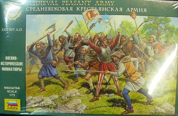 Zvezda 8059 - Medieval peasant army XIII-XIV Century
