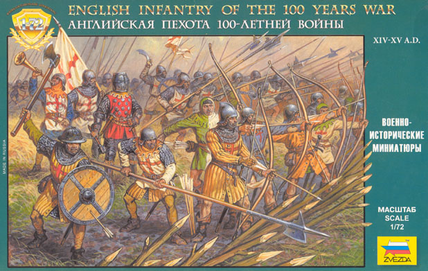 Zvezda 8060 - English infantry of the 100 years war