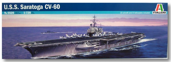Italeri 5520 - U.S.S. Saratoga CV-60