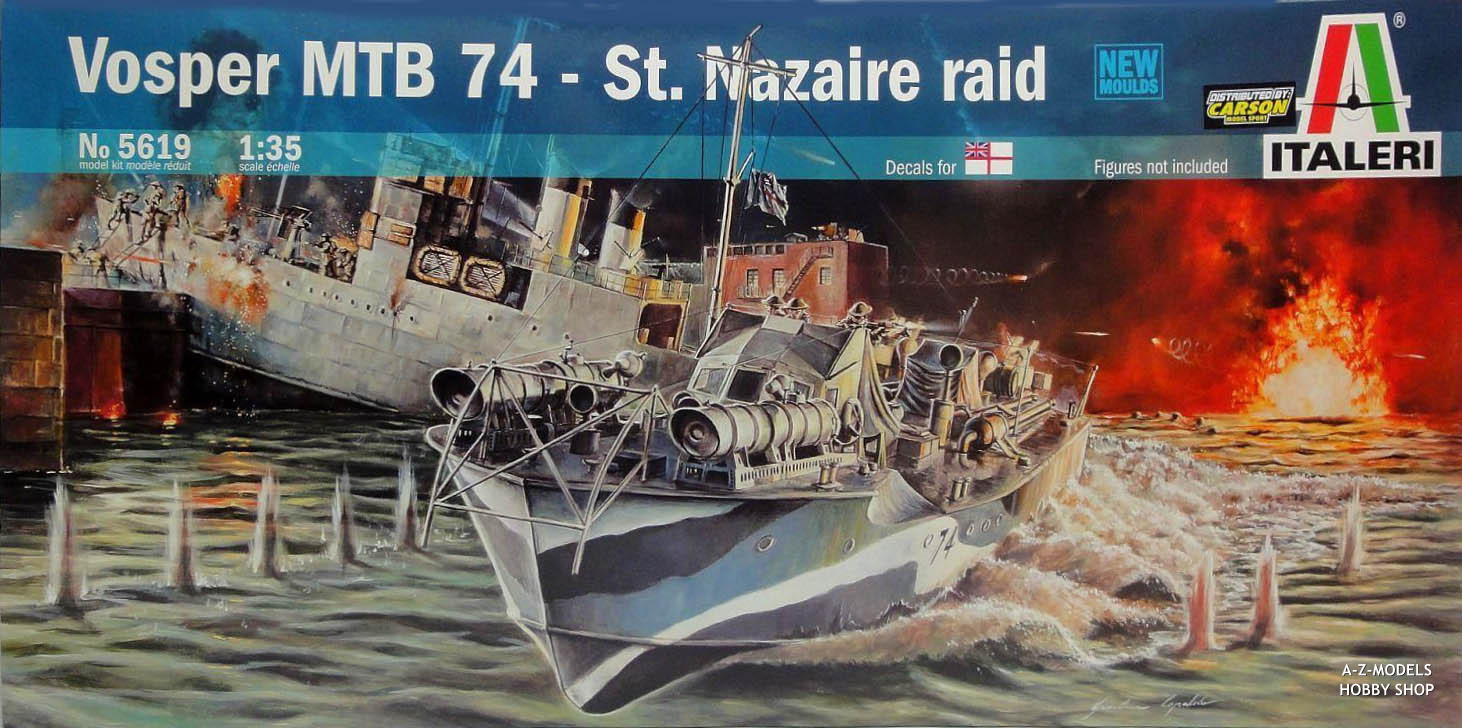 Italeri 5619 - Vosper MTB 74 - St. Nazaire Raid