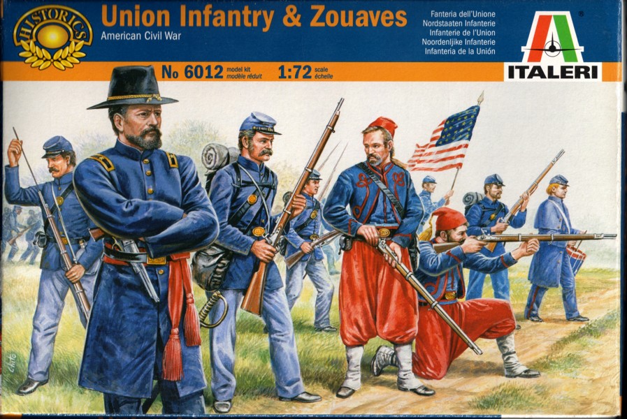 Italeri 6012 - Union infantry and zouaves