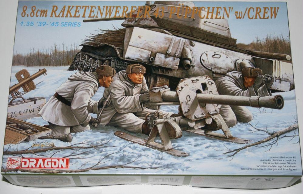 Dragon 6097 - 8,8cm Reketenwerfer 43 Puppchen w/Crew