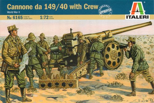 Italeri 6165 - WWII Cannone italiano con equipaggio