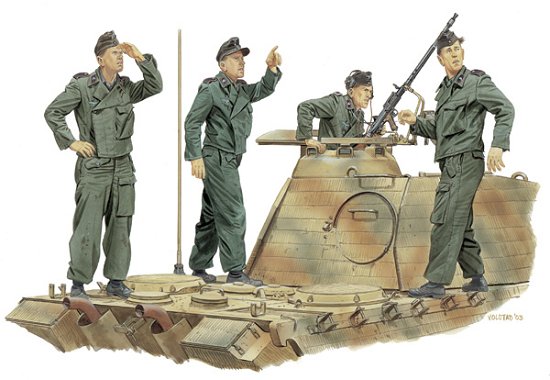 Dragon 6191 - achtung - jabo panzer crew