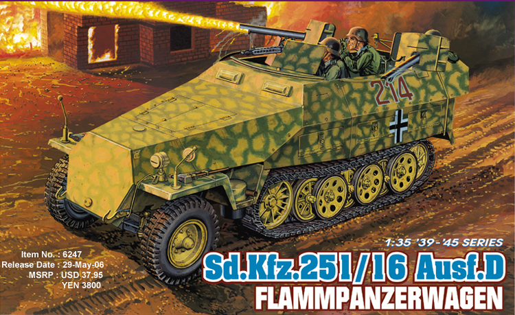 Dragon 6247 - Sd.Kfz.251/16 Ausf.D Flammpanzerwagen
