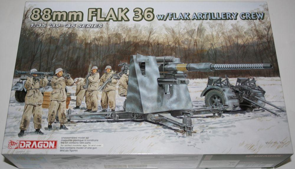 Dragon 6260 - 88mm Flack 36 W/flack artillery crew