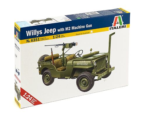 Italeri 6351 - Willys Jeep w/m2 Machine Gun
