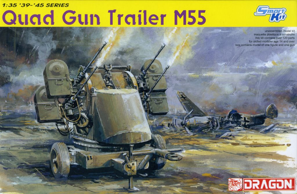 Dragon 6421 - Quad Gun Trailer M55