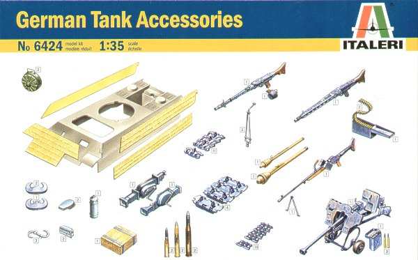 Italeri 6424 - German tank accessories