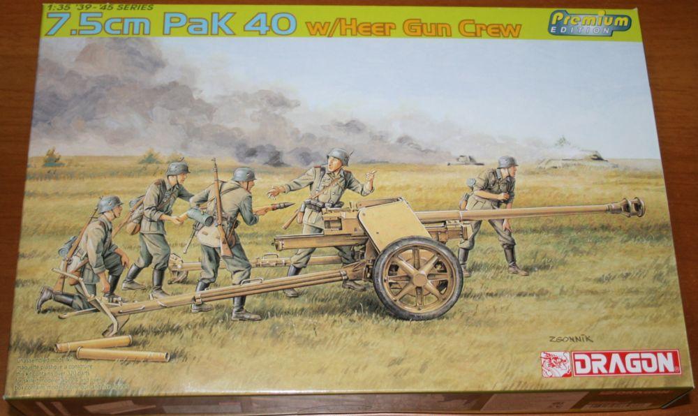 Dragon 6433 - 7,5cm PAK 40 W/gun crew