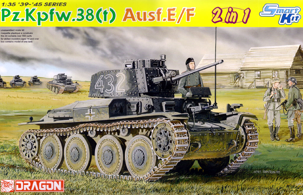 Dragon 6434 - PZ Kpfw 38 Ausf E/F (2 in 1)