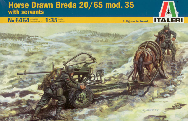 Italeri 6464 - Horse drawn breda 20