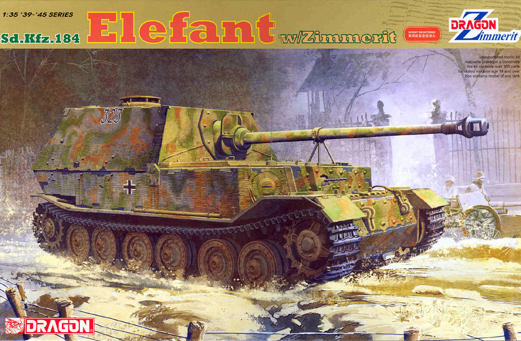 Dragon 6465 - Sd. Kfz. 184 Elephant W/Zimmerit