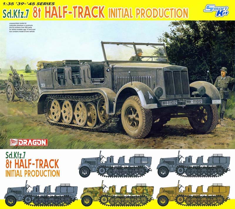 Dragon 6466 - Sd. Kfz. 7 8T Halftrack Initial Production