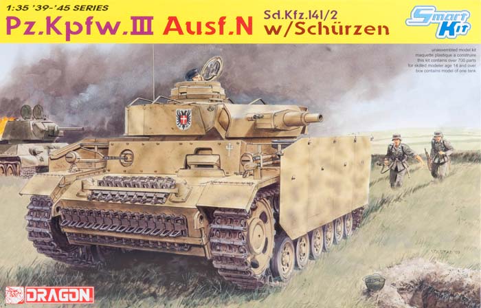 Dragon 6474 - Pz. Kpwf. III Ausf. n. W/Schurzen