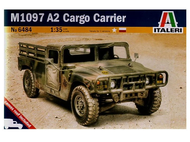Italeri 6484 - M1097 A2 Cargo carrier