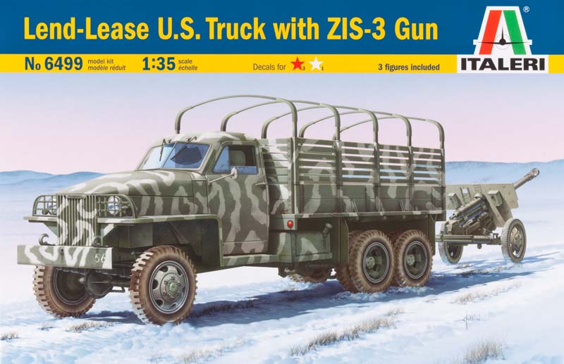 Italeri 6499 - Land Lease U.S. truck & ZIS-3 gun